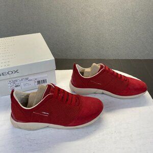 GEOX Respira Women's Inner Breathing System Shoes Red Size‎ 5